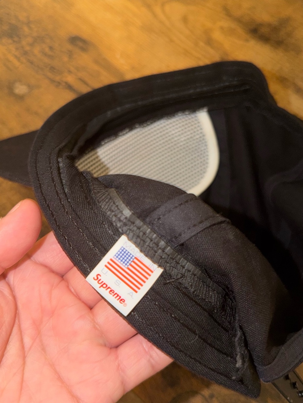 Supreme Mary 5-Panel Cap in Black from their Fall/Winter 2019 (FW19) collection - Picture 8 of 8